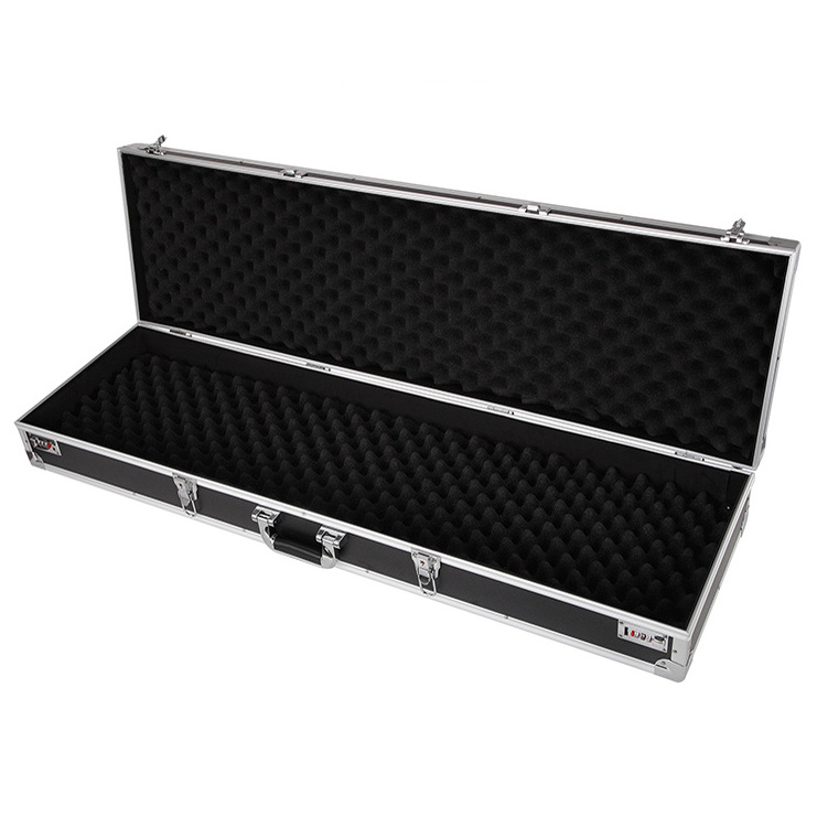 Wholesale Price Aluminum Gun Case with Lock Sliver Long Equipment Storage