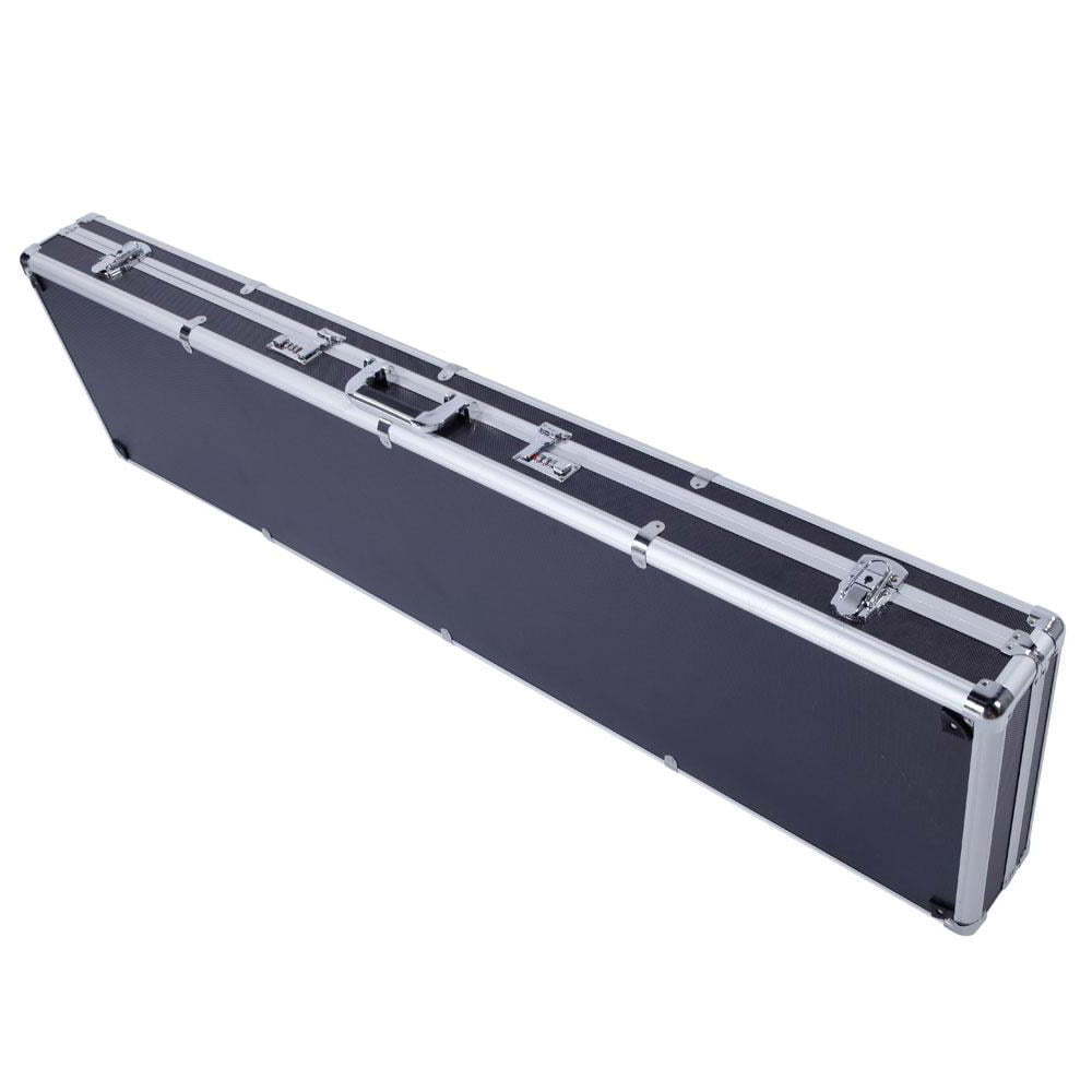 Black Long Aluminum Frame Case with lock Custom Design Aluminum Gun Case