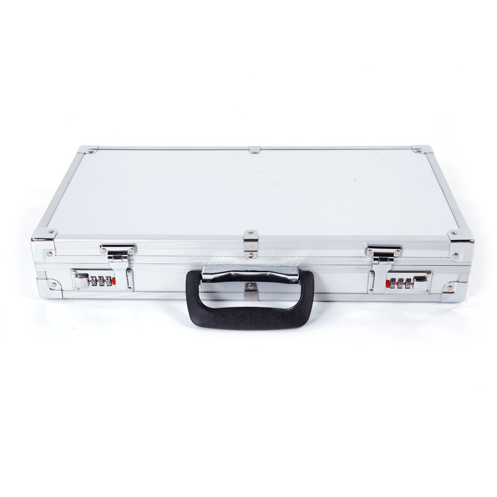 Aluminum Black Gun Case Waterproof Hard Protective Glass Display Gun Pilot Case with Customized Foam