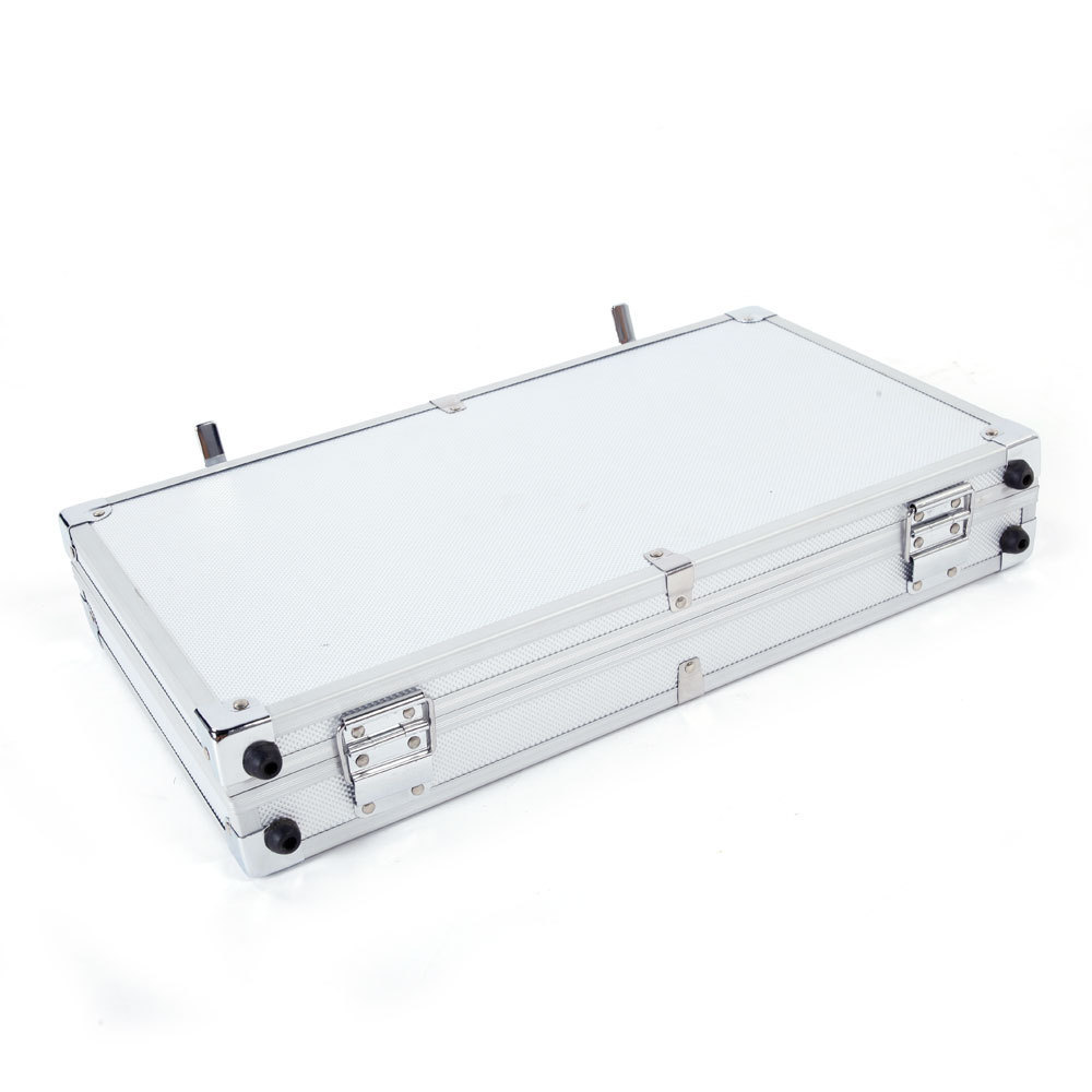 Aluminum Black Gun Case Waterproof Hard Protective Glass Display Gun Pilot Case with Customized Foam