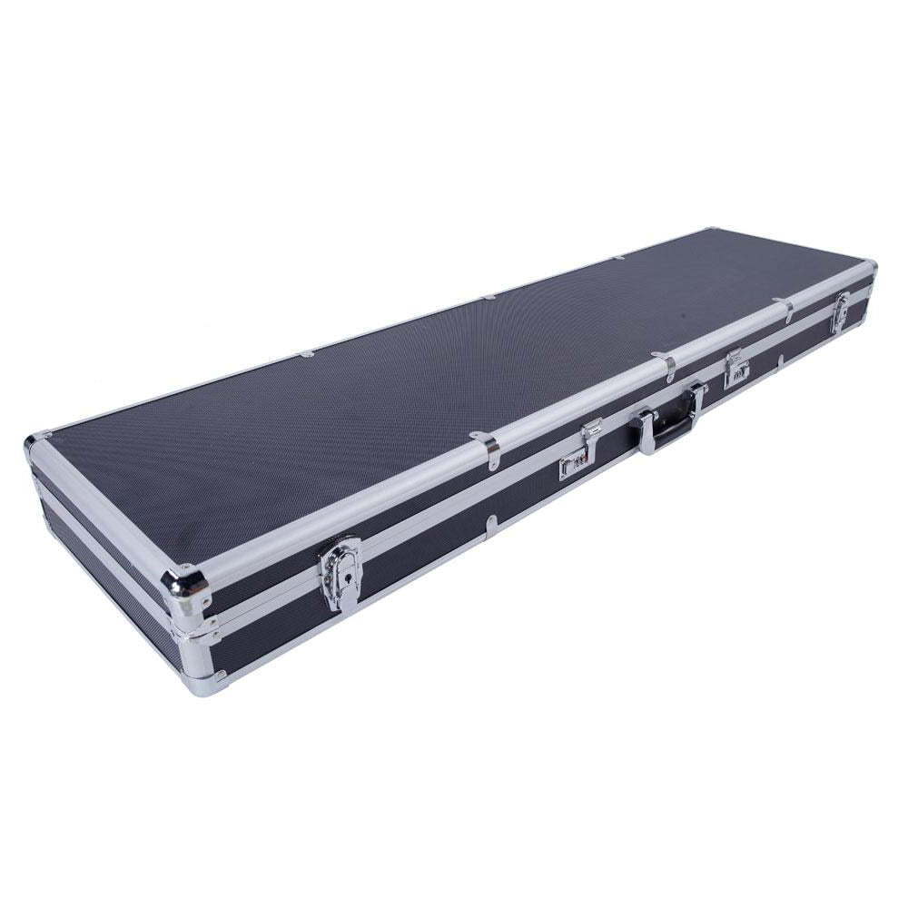 Black Long Aluminum Frame Case with lock Custom Design Aluminum Gun Case