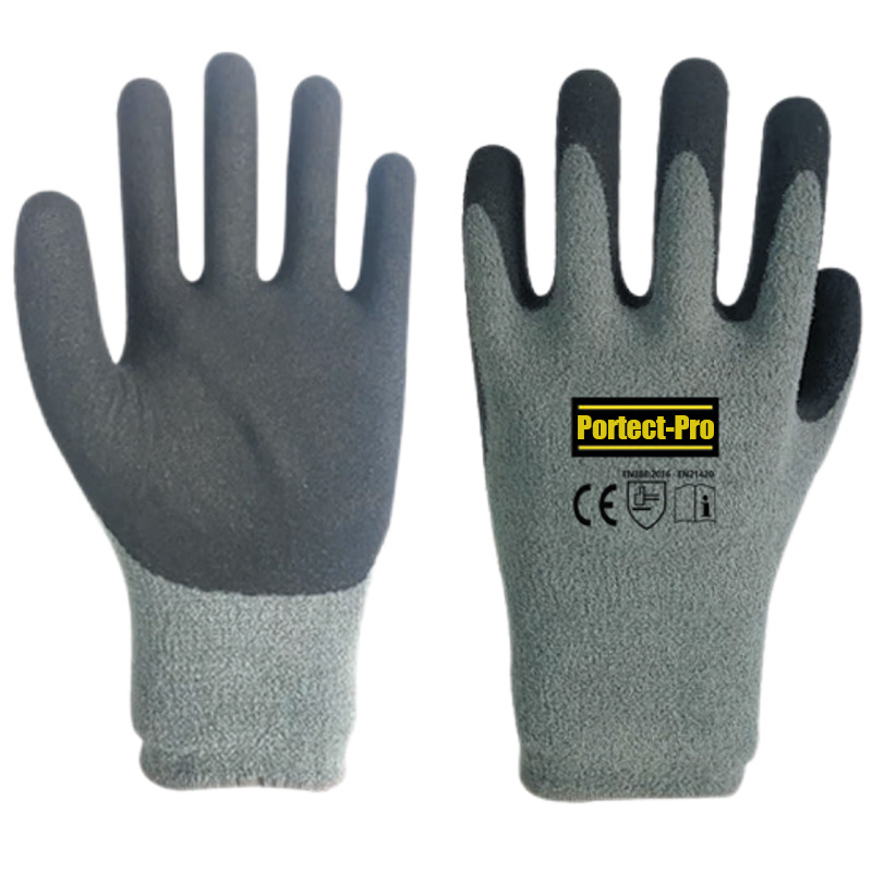 PROTECT-PRO custom rigger worker Anti Slip waterproof oilfield industrial construction safety work latex nitrile Coated gloves