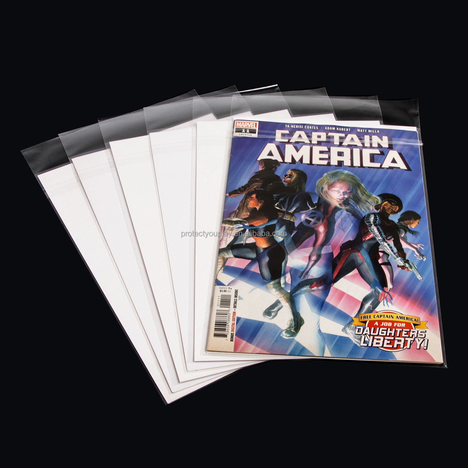 Comic Book Bags and Backing Boards Comics Cover Plastic Protector Sleeves and Acid Free Board