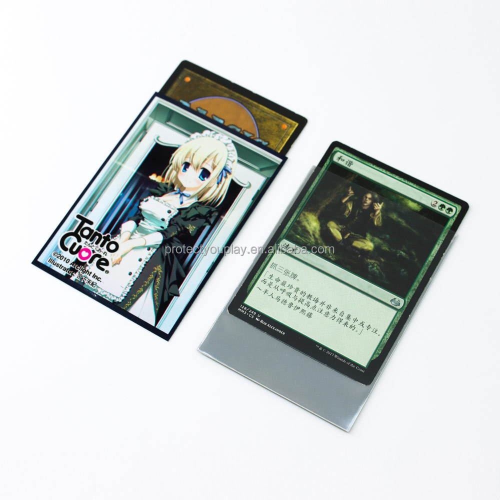 Custom Printing Card Sleeves for Trading Card Holders MTG/TCG/YGO Gaming Card Printing Sleeves