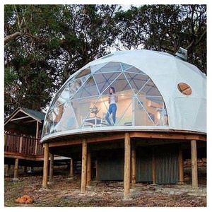 Trade Show Tent 8m Diameter Igloo Geodesic Dome Steel Structure Camping Tent Hotel Luxury Dome House Glamping Round Dome Tent