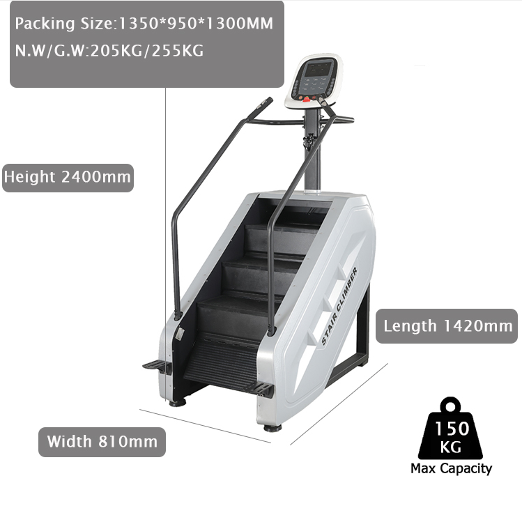 Commercial Gym Stepper Stair Climbing Machine Electric Master Stair Master Machine