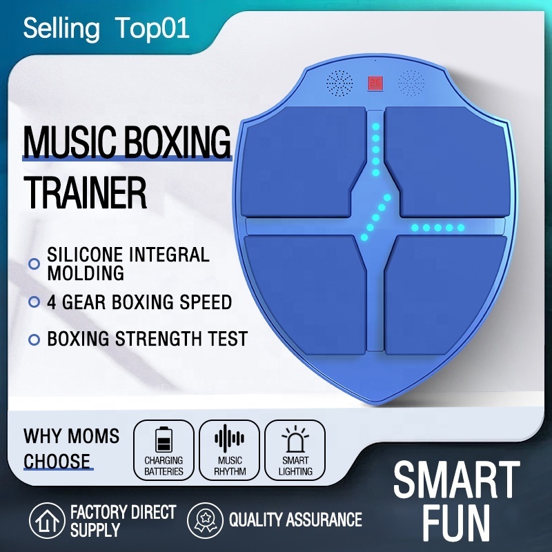 Reaction Sports Training Equipment Wall Pad Box Punching Kick Machine Focus Wall Mounted Smart Target Musical Boxing Machine