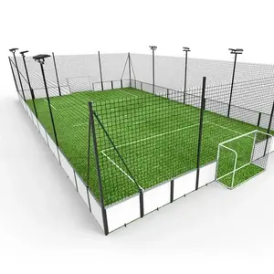 Professional Sports Soccer Field Artificial Grass Customized Soccer Pitch Football Cage