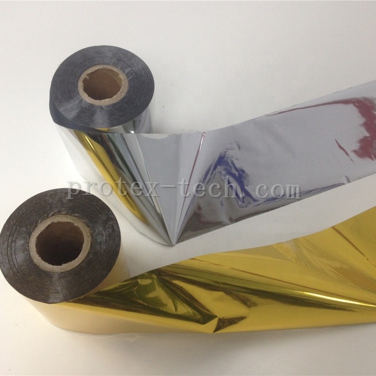 thermal printer ribbon gold foil for carbon ribbon/resin labels