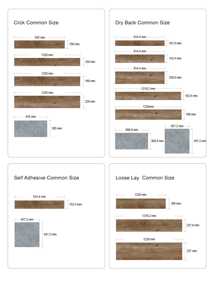 Manufacture high quality 1.5 luxury vinyl plank floor peel stick tiles plastic lvt lvp pvc sheet self adhesive vinyl flooring