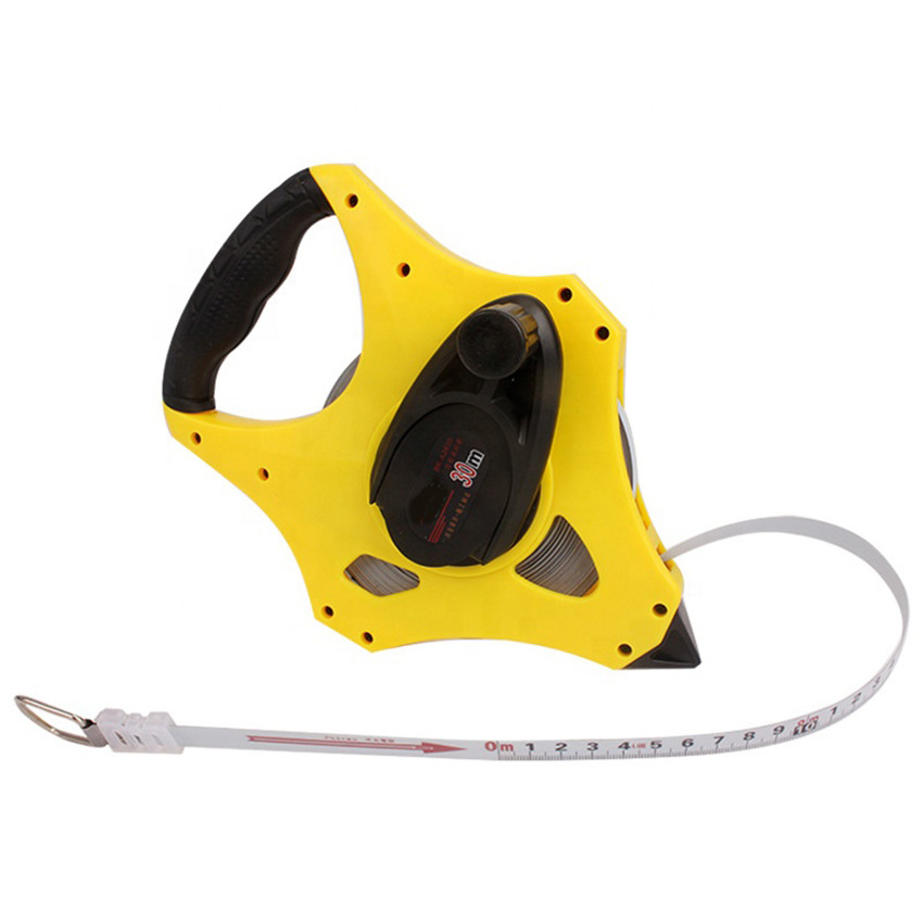 Factory price Custom logo 30m 50m 100m Long Open reel 50m surveyor tape measure