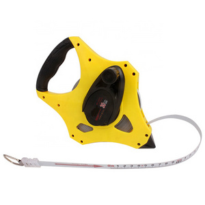 Factory price Custom logo 30m 50m 100m Long Open reel 50m surveyor tape measure