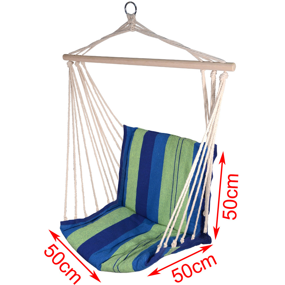 Outdoor canvas single person portable Swing Seat Hanging Hammock Chair