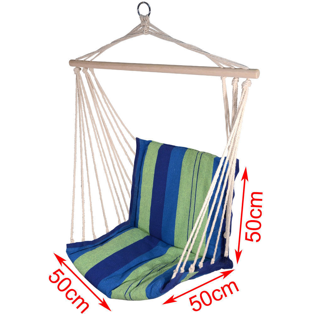 Custom Printed Portable Outdoor Hammock 100% Cotton Canvas Lightweight Hiking Hammock