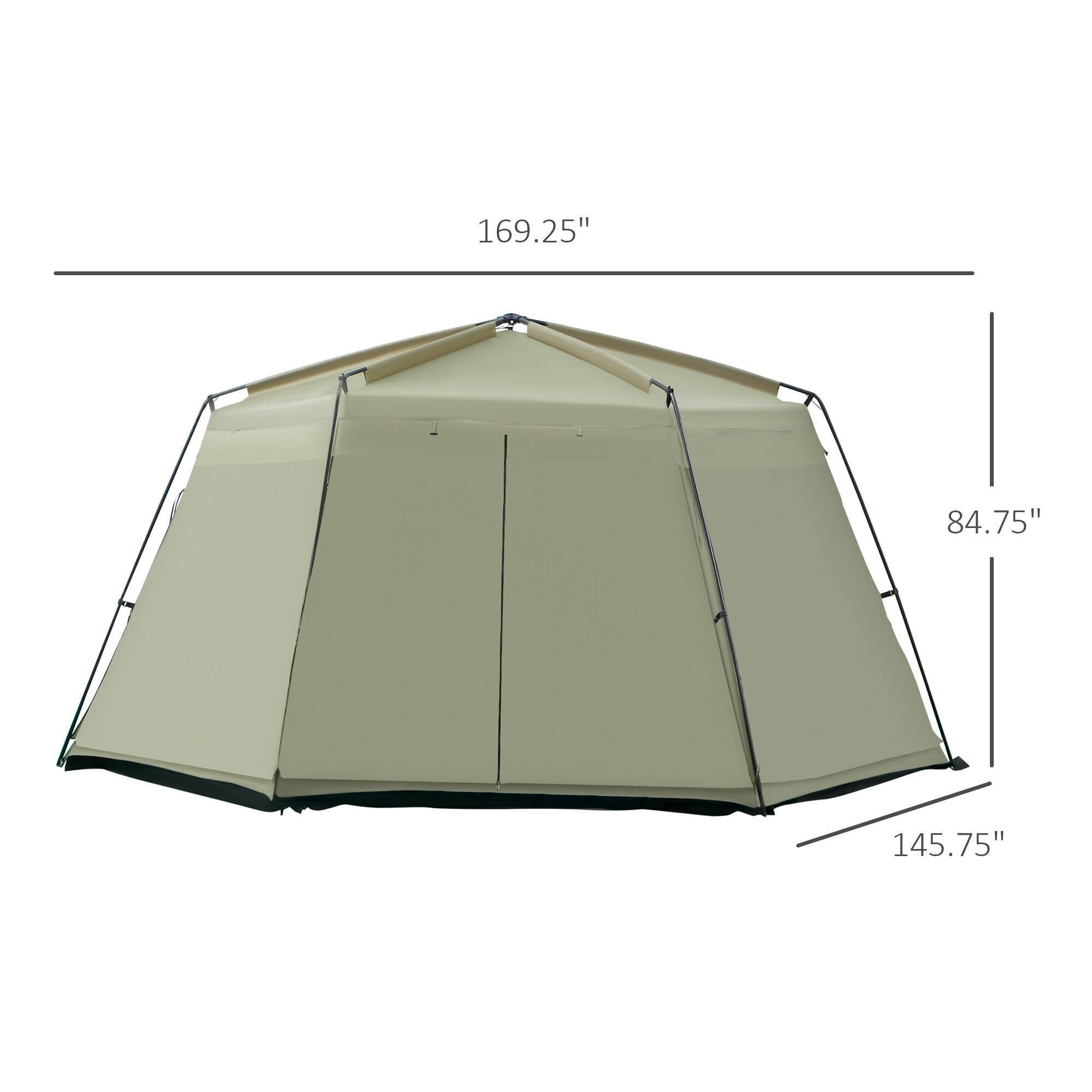 Wholesale 6-8 person single layer large outdoor base beach outdoor camping tents with accessories