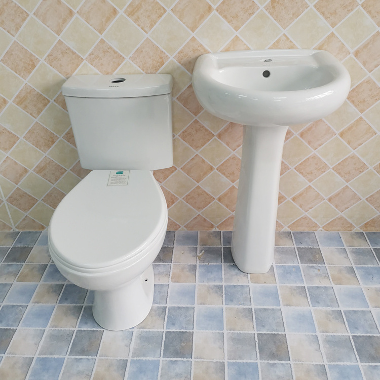 African sanitary ware WC two-piece washdown toilet close couple mini set