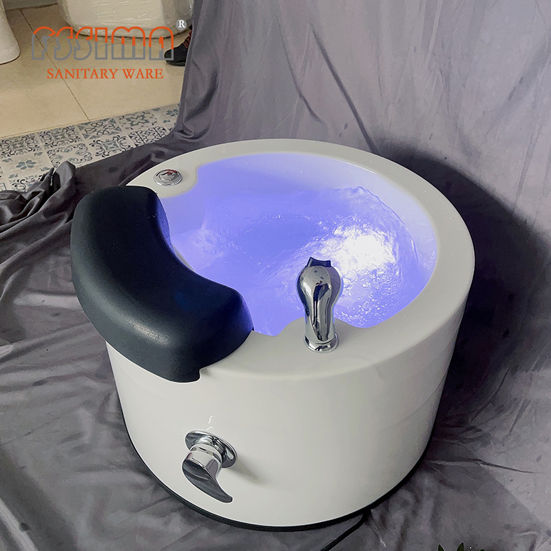 Cheap price foot spa portable pedicure sink with jets pedicure bowl for spa salon, pedicure sink foot spa