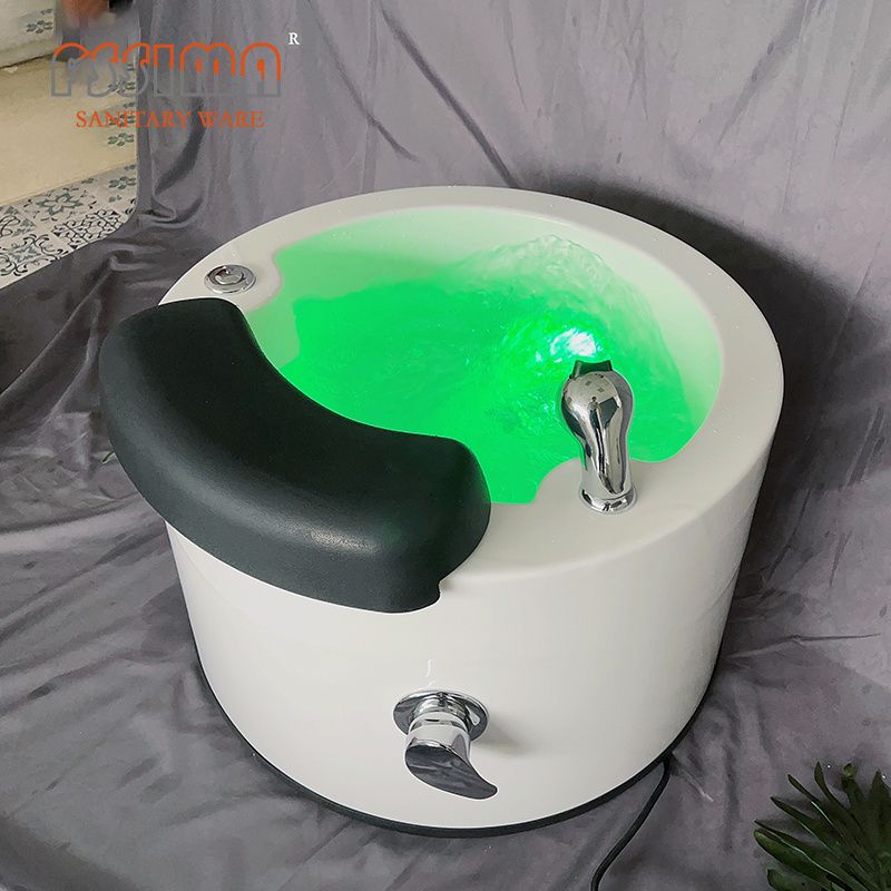 Cheap price foot spa portable pedicure sink with jets pedicure bowl for spa salon, pedicure sink foot spa