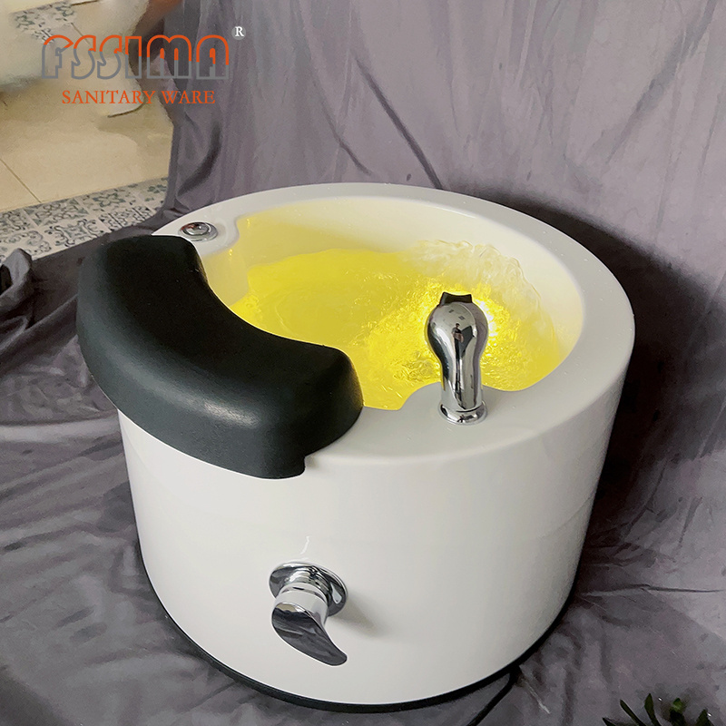 Cheap price foot spa portable pedicure sink with jets pedicure bowl for spa salon, pedicure sink foot spa