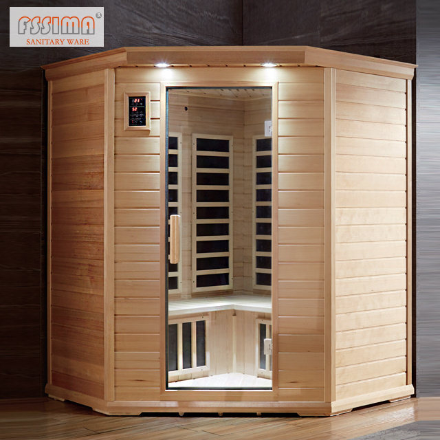 Fashionable sauna infrared two person wooden sauna room