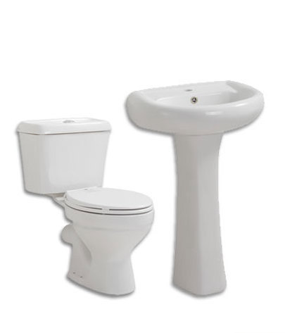 Bathroom Ghana washdown wc with basin two piece toilet bowl