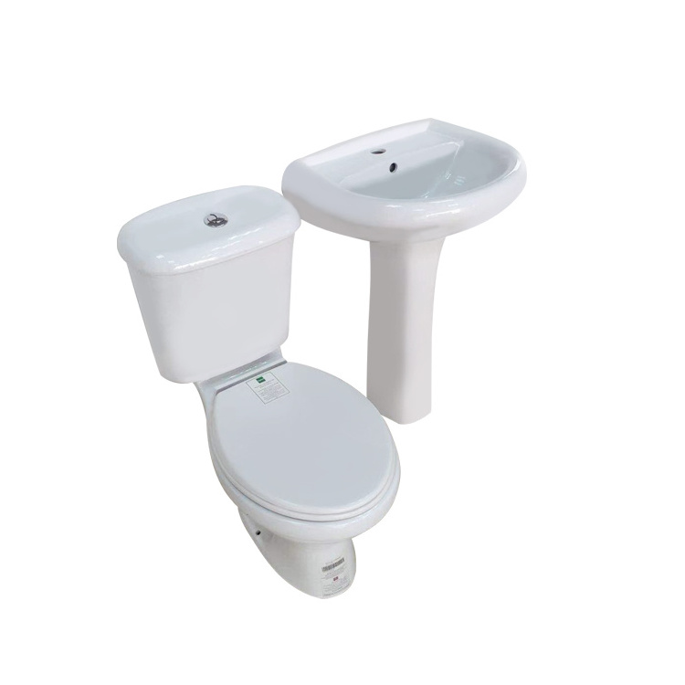 Sanitary Ware Ceramic Wc Toilet Two Piece Ceramic Washdown Toilets