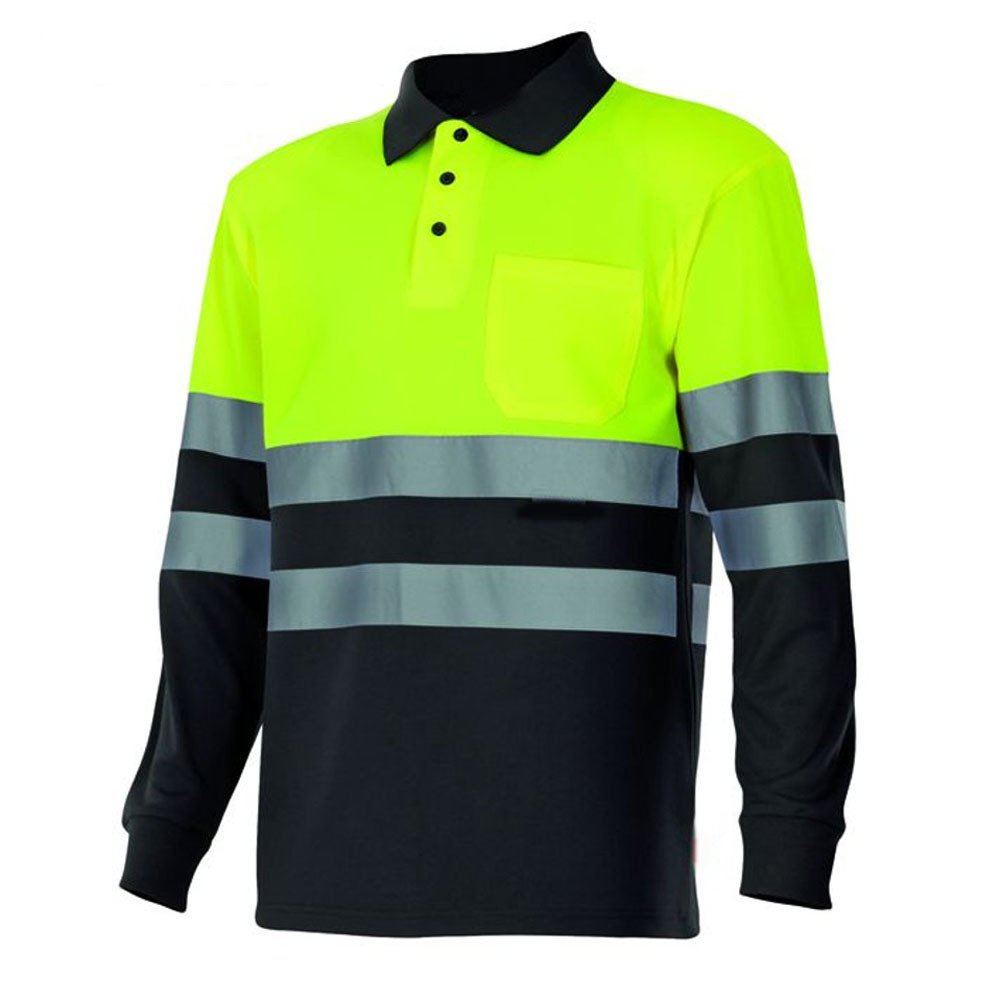 High Visibility Safety Workwear Reflective Clothing Tshirt Orange Cheap Safety Reflective Polo Shirt