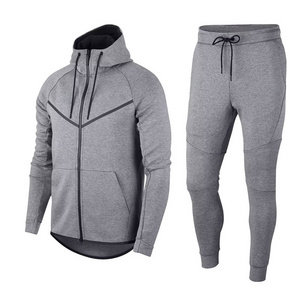 High Quality Training Fitness Gym Sports Mens Track Suits Blank Customized Jogging Wear Two Piece Set Mens Track Suit