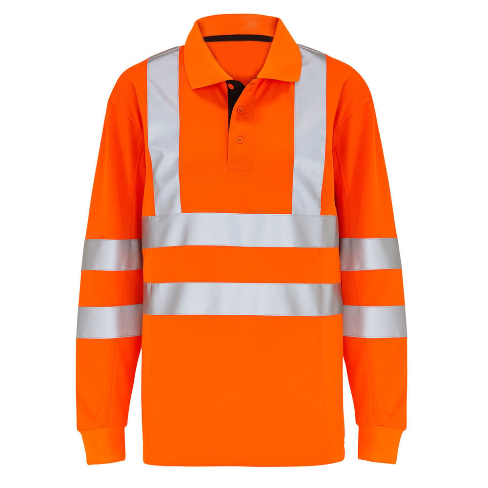 High Visibility Safety Workwear Reflective Clothing Tshirt Orange Cheap Safety Reflective Polo Shirt