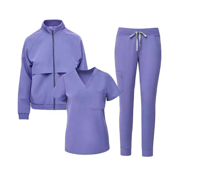 Top Quality Women Uniforms Sets Stylish Nursing Hospital Sets Medical Scrubs With Logo