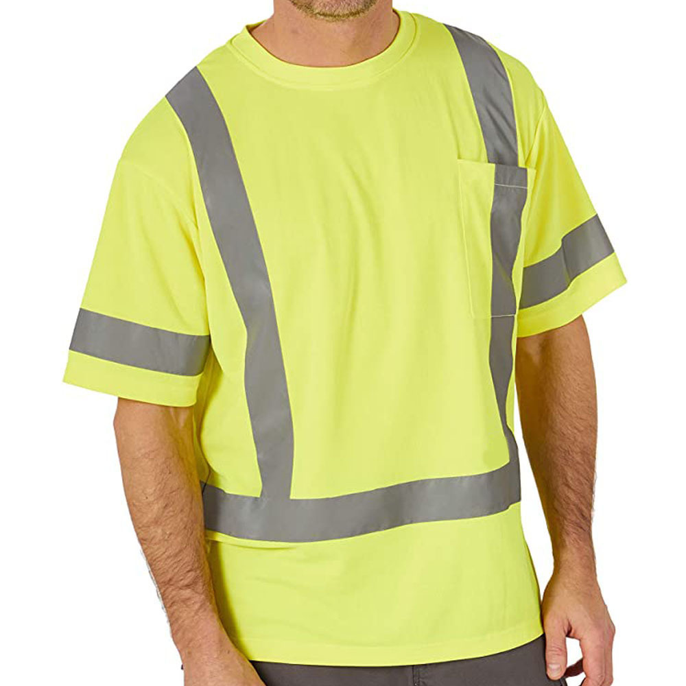 Construction Reflective Clothing 100% Cotton Fabric Custom Hi Vis Long Sleeve Safety Shirt Cargo Workwear Work Shirts For Mens