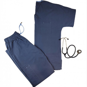 Hospital Nursing Uniform Scrub Set Shorts Sleeve Medical Scrub Uniform Women and Men Surgical Scrub Uniform