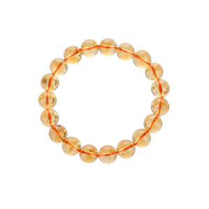 Natural Stone Jewelry Charm Citrine Beaded Bracelet ST330