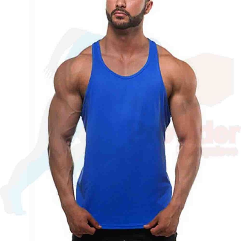 Ribbed Tank Top Men Fitness Clothing Sport Gym Vest For Men Stringer breathable Tank Top