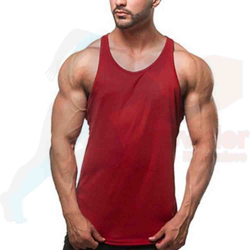 Ribbed Tank Top Men Fitness Clothing Sport Gym Vest For Men Stringer breathable Tank Top