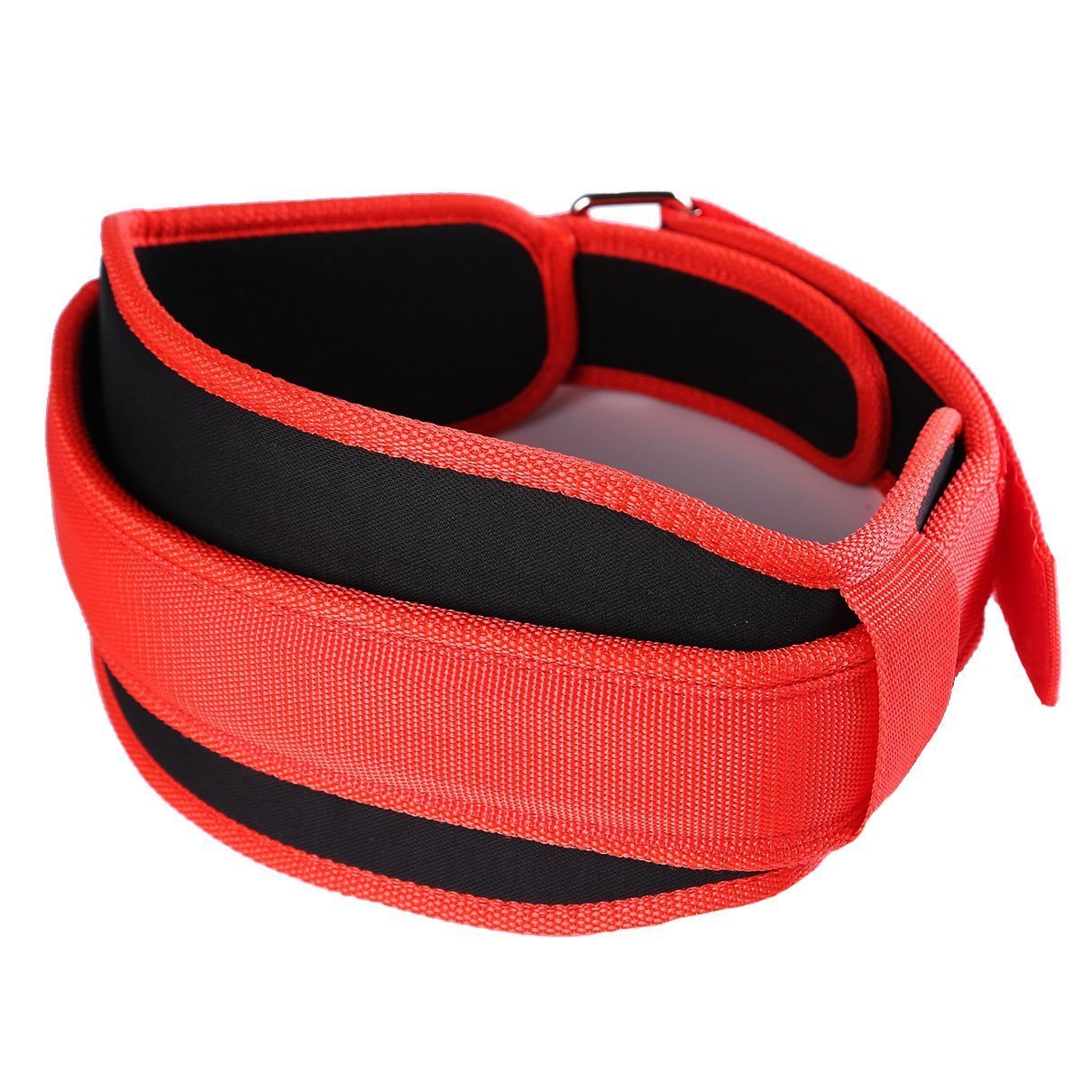 Custom Logo Weight Lifting Belt for Gym Fitness Training-Neoprene Padded Curved Belt with 6 inches Lumbar Back Support