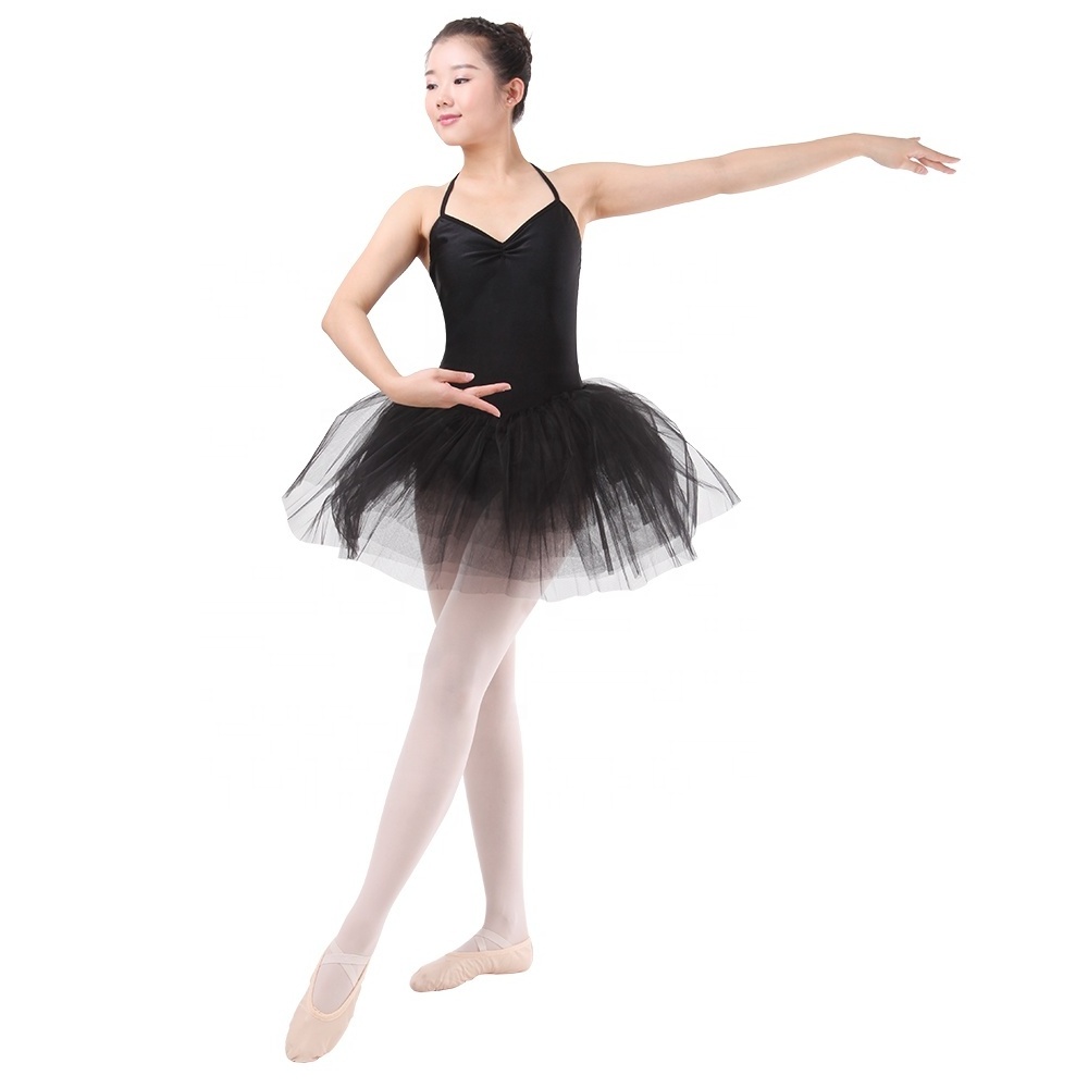 Classical Professional Adult Halter Dress Ballet Dance Tutu with 7 Layers