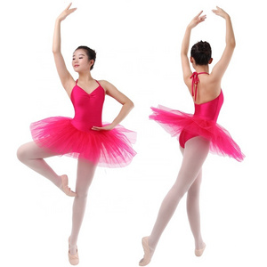 Classical Professional Adult Halter Dress Ballet Dance Tutu with 7 Layers