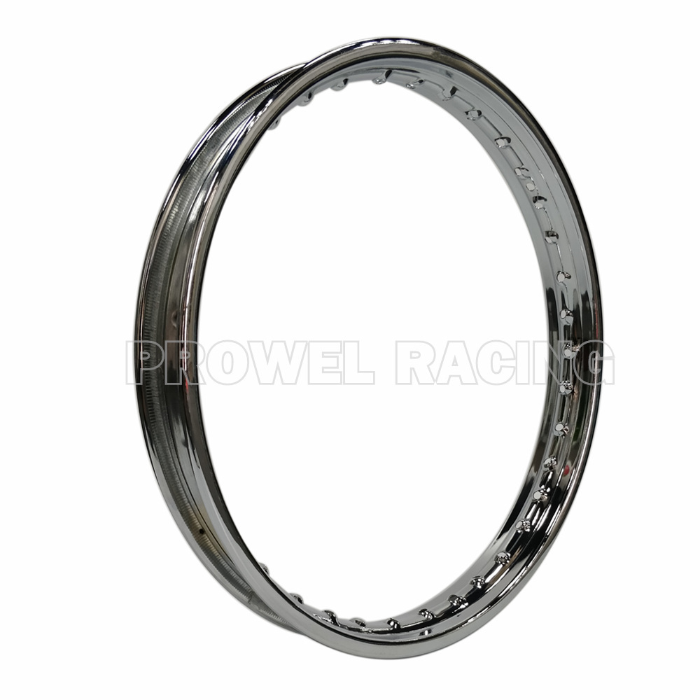 High Quality 32 holes Steel Motorcycle Chroming Wheel Rim