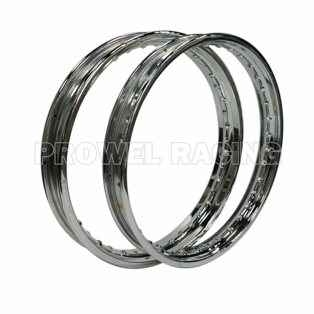 High Quality 32 holes Steel Motorcycle Chroming Wheel Rim