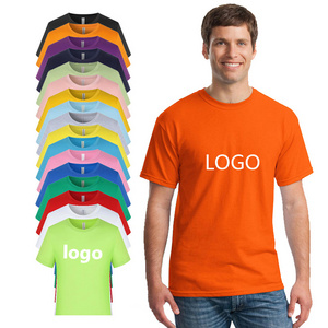 Custom  T Shirts  High Quality Wholesale Men's Blank 100% polyester  Promotion Gift  plus size  Logo Printed Camiseta Plain