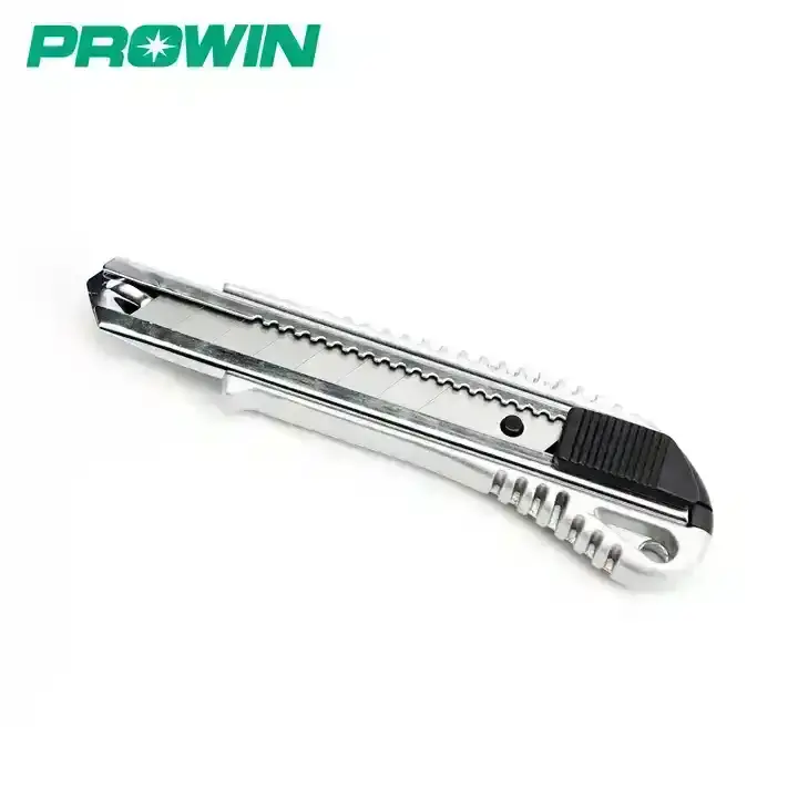 PROWIN 19103 Good Working Sliding Blade Knife Snap Off Sk4 Blade 18mm Wide Heavy Duty Multi Utility Cutter Knife