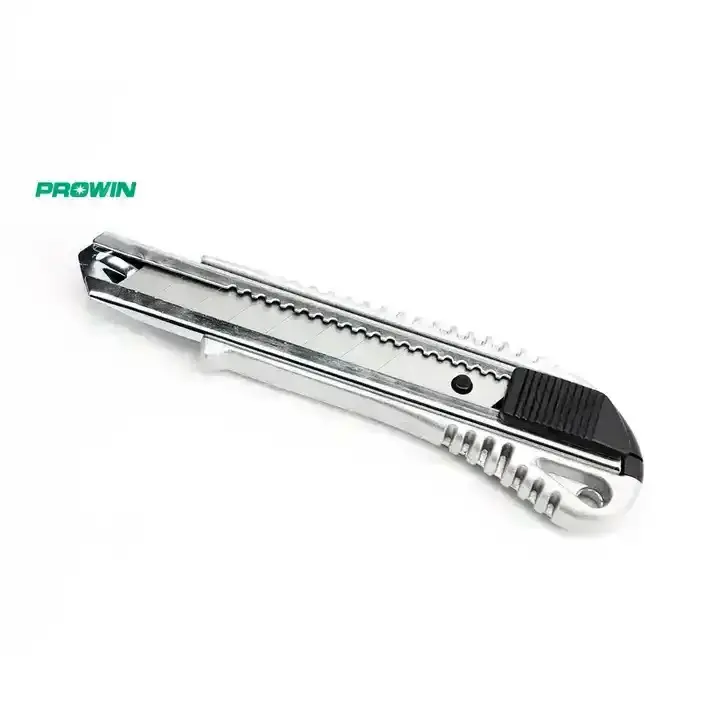 PROWIN 19103 Good Working Sliding Blade Knife Snap Off Sk4 Blade 18mm Wide Heavy Duty Multi Utility Cutter Knife