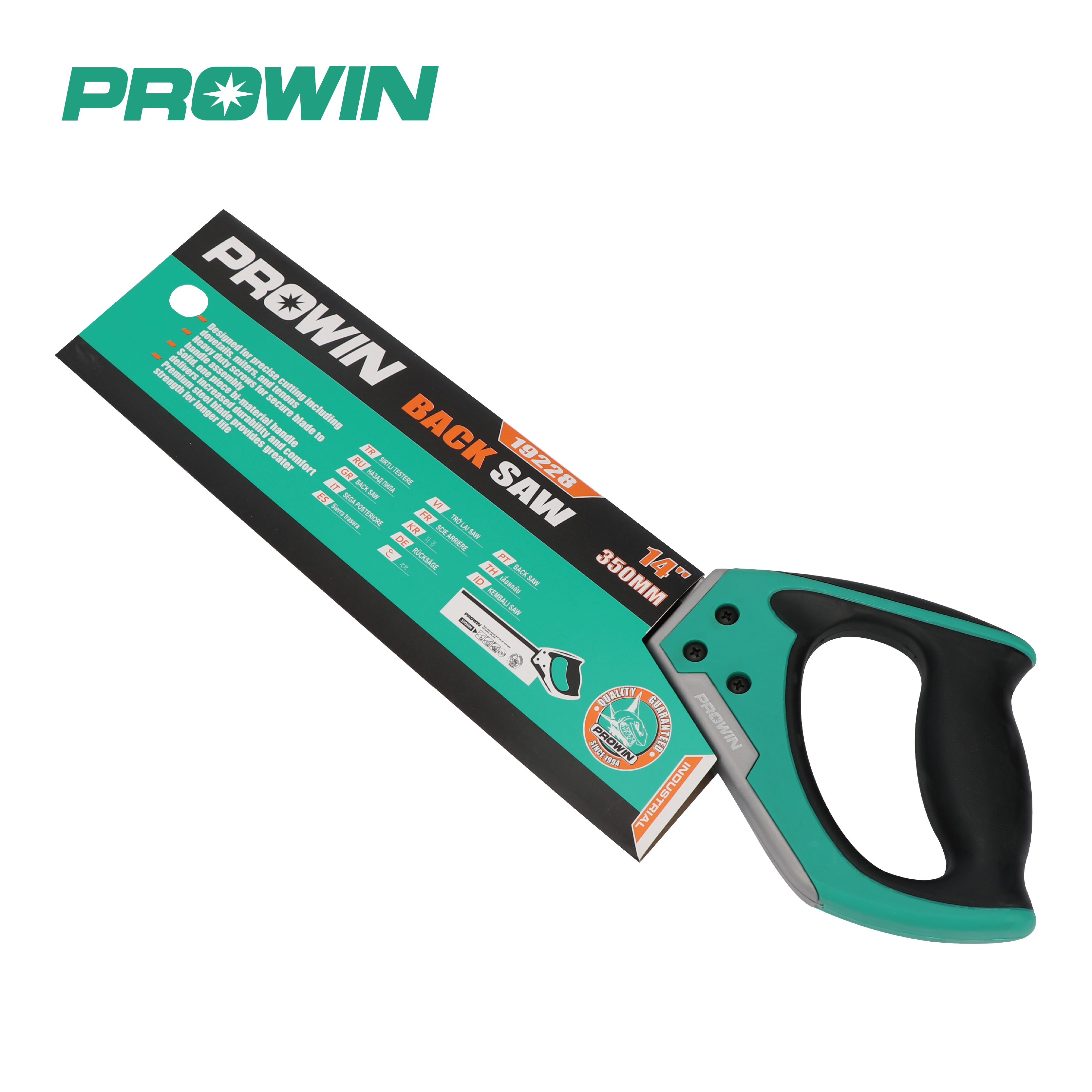 PROWIN 14Inch 45 Degree Angle Cutting Hand Tool Combination 10 Teeth Per Inch Saw Wood Working Mitre Box And Back Saw