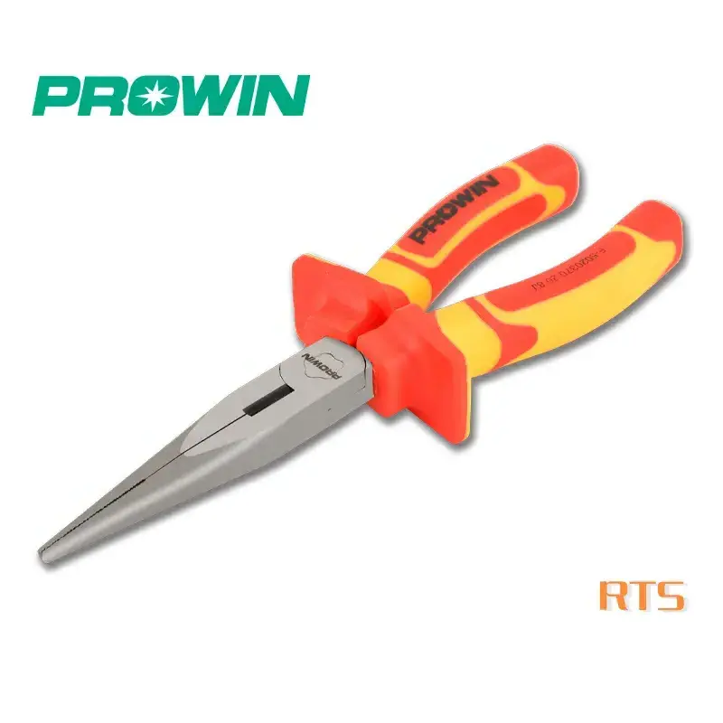 PROWIN 14120 8inch 200mm VDE Insulated Long Nose Pliers