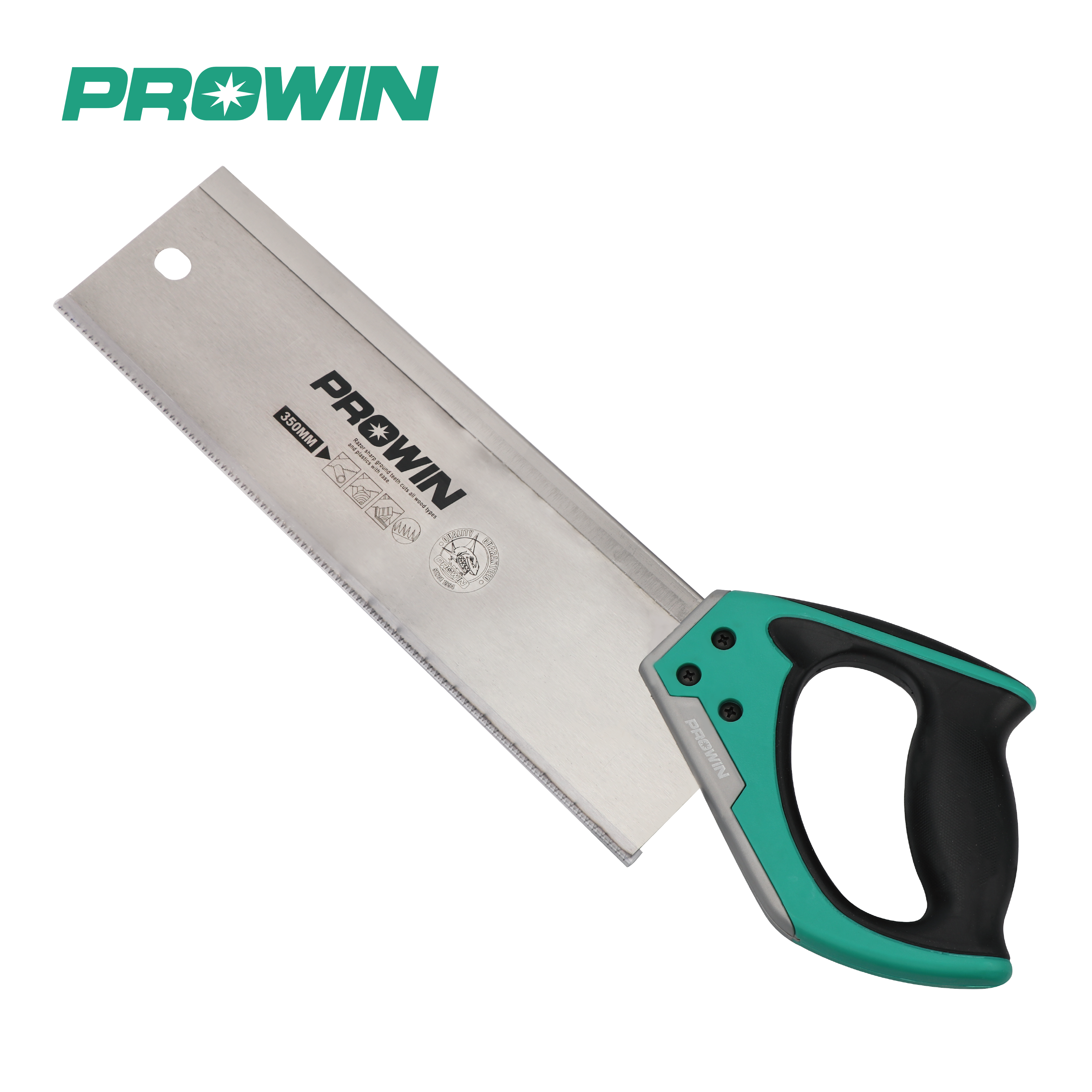 PROWIN 14Inch 45 Degree Angle Cutting Hand Tool Combination 10 Teeth Per Inch Saw Wood Working Mitre Box And Back Saw