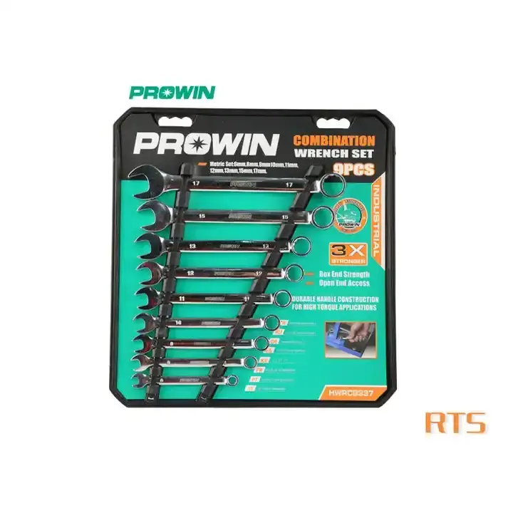 Prowin Double Head Ring Ratchet Wrench Ratchet Combination Set Metric Torque Gear Socket