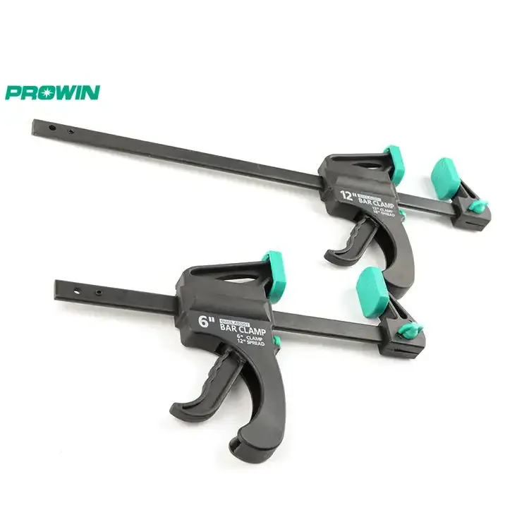 PROWIN Soft Handle Carpenter Table Tool Internal External Woodworking Quick Release Wood Clamp Bar Clam