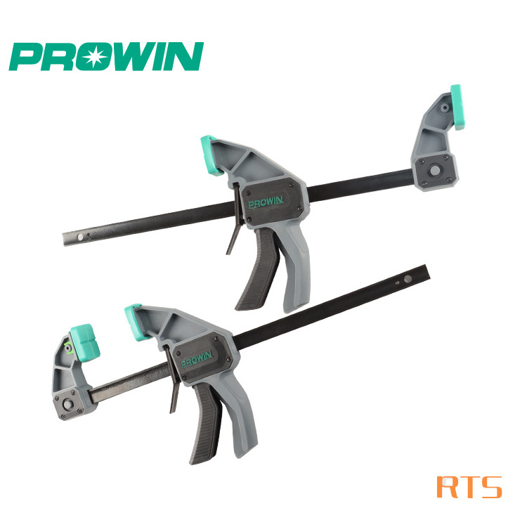 PROWIN High Quality 6/12/18/24/36/48 inch Woodworking Quick Release Adjustable Angle Ratchet Bar F Clamp