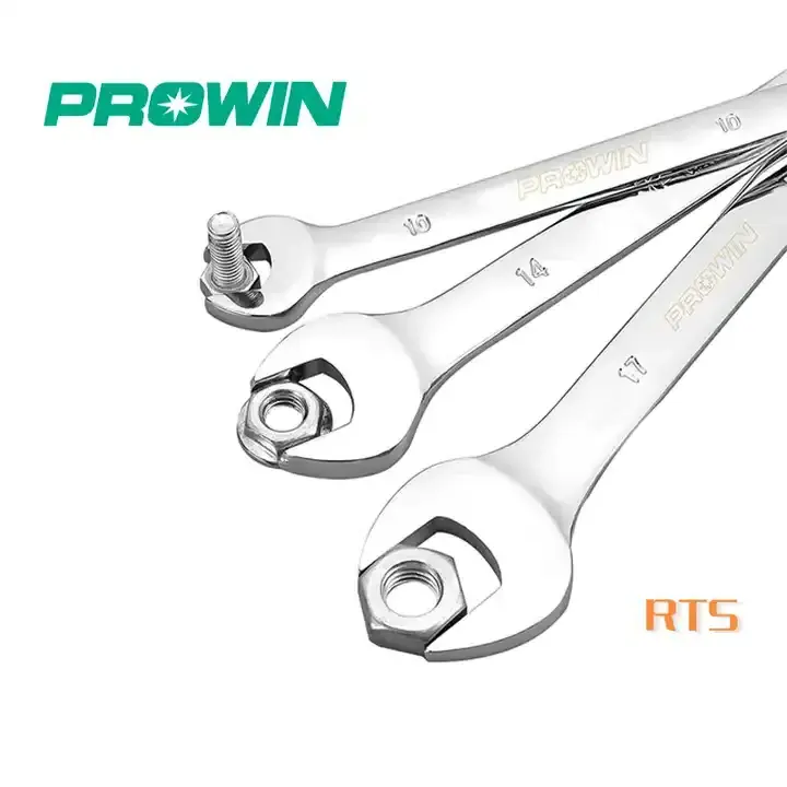 Prowin Double Head Ring Ratchet Wrench Ratchet Combination Set Metric Torque Gear Socket